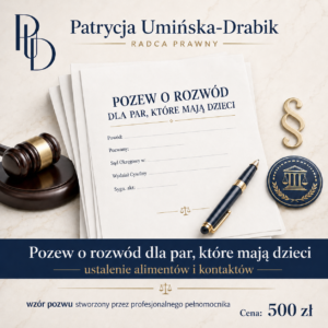 Pozew o rozwód, alimenty, kontakty z dziećmi