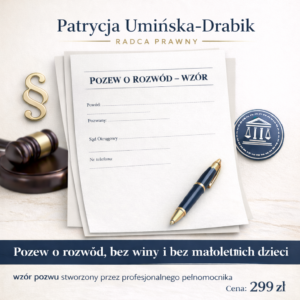 Wzór pozwu o rozwód bez orzekania o winie (bez dzieci)